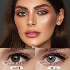 Eyemi Aoki Grey Colored Contact Lenses