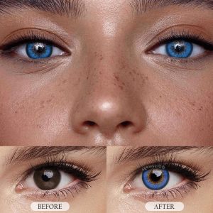 Eyemi Blue Prescription Cosplay Colored Contact Lenses