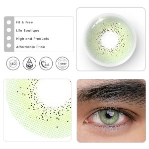 Eyemi Ocean Green Prescription Men Colored Contact Lenses