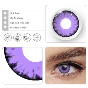 Eyemi Miracle TimesII Purple Prescription Cosplay Colored Contact Lenses
