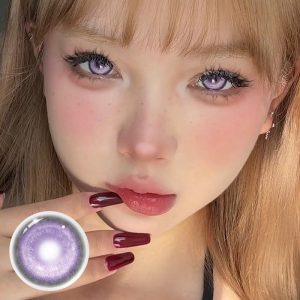 Eyemi Cyber Violet Prescription Cosplay Colored Contact Lenses