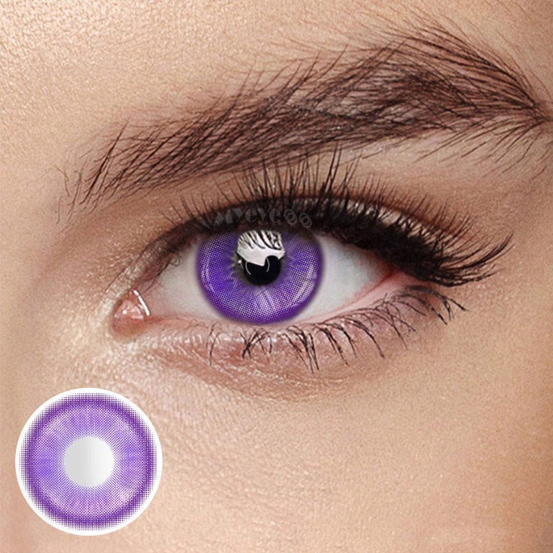 Eyemi Magic Coral Violet Prescription Colored Contact Lenses