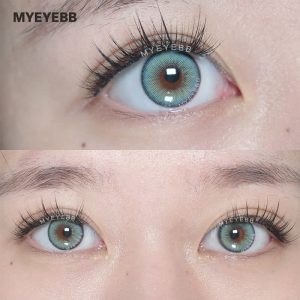 Eyemi Nowhere S27 Blue Prescription Colored Contact Lenses