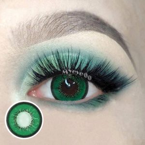 Eyemi Genshin Impact Green Prescription Cosplay Colored Contact Lenses