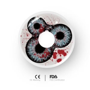 Eyemi Devil's Triple Black Prescription Cosplay Colored Contact Lenses