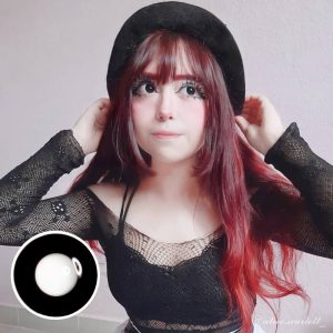 Coloredeye Black Block Prescription Cosplay Colored Contact Lenses