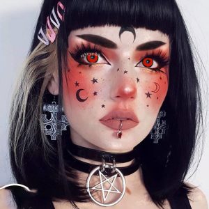 Eyemi Manson Red Prescription Cosplay Colored Contact Lenses
