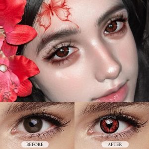 Eyemi Soulworm Red Cosplay Colored Contact Lenses丨1 Day