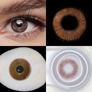Eyemi Queen Brown Prescription Men Colored Contact Lenses