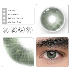 Coloredeye Eros Green Prescription Men Colored Contact Lenses