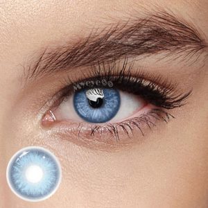 Coloredeye Rime Blue Prescription Colored Contact Lenses