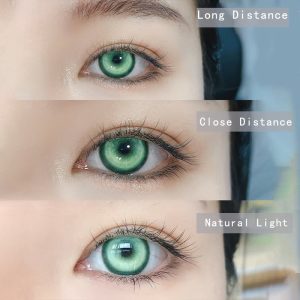 Eyemi Cyber Green Prescription Cosplay Colored Contact Lenses