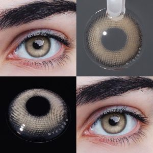Coloredeye Fox's Eye Brown Prescription Men Colored Contact Lenses