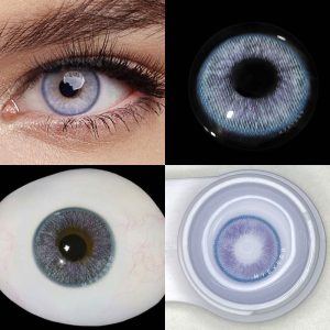 Eyemi Genshin Moon Blue Prescription Men Colored Contact Lenses