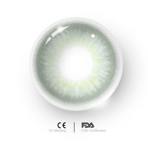 Eyemi DNA Taylor II Green Prescription Colored Contact Lenses