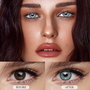 Eyemi Neo Glamour Blue Green Prescription Colored Contact Lenses