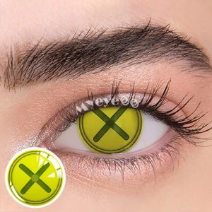 Coloredeye Blind Button Eye Green Cosplay Colored Contact Lenses