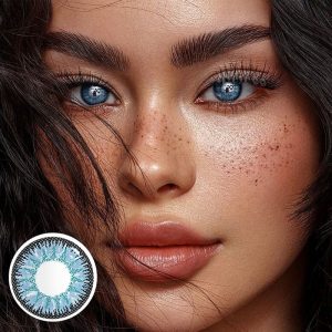 Eyemi Wild Nature Blue Prescription Colored Contact Lenses