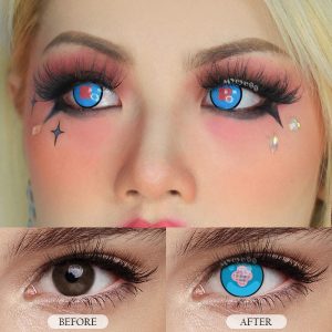 Eyemi Blind Hibana Blue Cosplay Colored Contact Lenses