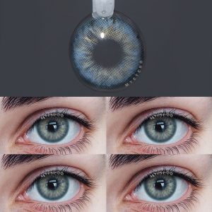 Eyemi Aegean Sea II Grey Prescription Colored Contact Lenses