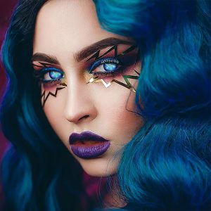 Eyemi Blind Snowflake Cosplay Colored Contact Lenses