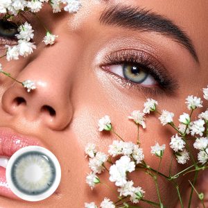 Eyemi Aegean Sea II Grey Prescription Colored Contact Lenses