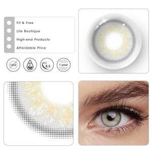 Coloredeye Russian Girl Grey Prescription Colored Contact Lenses