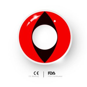 Eyemi Red Cat Eyes Cosplay Colored Contact Lenses