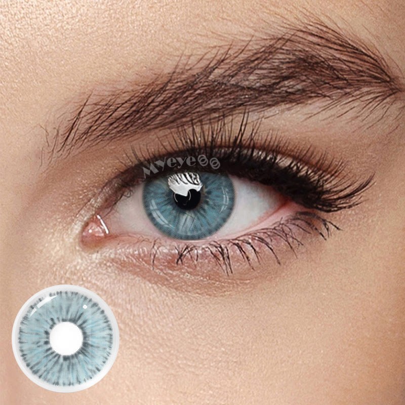 Eyemi Van Gogh Blue Prescription Colored Contact Lenses