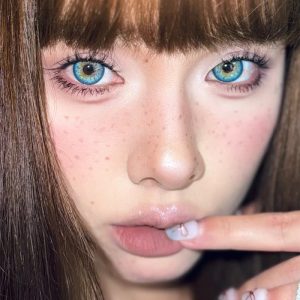 Eyemi Tyrande Blue Prescription Colored Contact Lenses