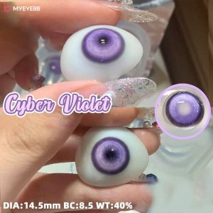Eyemi Cyber Violet Prescription Cosplay Colored Contact Lenses