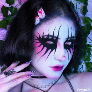 Eyemi Blind Cloud Rim Pink Prescription Cosplay Colored Contact Lenses