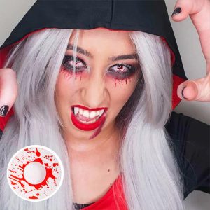 Eyemi Trauma White Prescription Cosplay Colored Contact Lenses