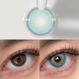 Eyemi Russian Girl Blue Prescription Colored Contact Lenses