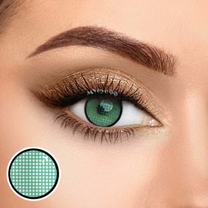 Coloredeye Blind Mesh Green Prescription Cosplay Colored Contact Lenses