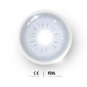 Eyemi Neo Sunflower Grey Prescription Colored Contact Lenses