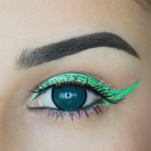 Coloredeye Blind Dark Green Manson Mesh Prescription Cosplay Colored Contact Lenses