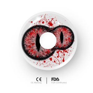 Eyemi Twin Inferno Iris Red Cosplay Colored Contact Lenses丨1 Day