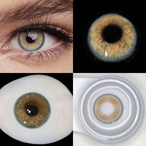 Coloredeye Genshin Moon Brown Prescription Colored Contact Lenses