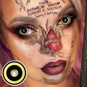 Eyemi Nebulos Yellow Cosplay Colored Contact Lenses