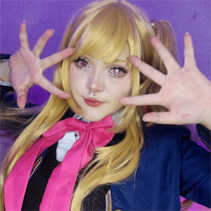 Eyemi Blind Ai Hoshino Red Cosplay Colored Contact Lenses