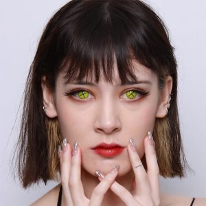 Eyemi Blind Button Eye Green Cosplay Colored Contact Lenses