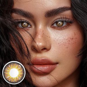 Eyemi Wild Nature Vika Orange Brown Colored Contact Lenses