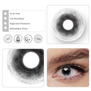 Eyemi Midnight Mist Black Prescrition Cosplay Colored Contact Lenses