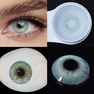 Eyemi Ocean Blue Prescription Men Colored Contact Lenses
