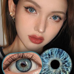 Eyemi Tyrande Blue Prescription Colored Contact Lenses