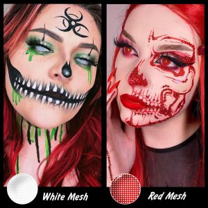 Coloredeye Blind White Mesh Cosplay Colored Contact Lenses