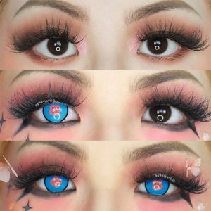 Eyemi Blind Hibana Blue Cosplay Colored Contact Lenses