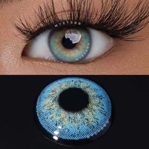 Eyemi Russian Girl Blue Prescription Colored Contact Lenses