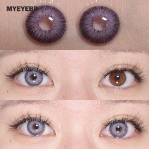 Eyemi New York III Violet Prescription Men Colored Contact Lenses